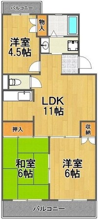 エーデルワイスの物件間取画像